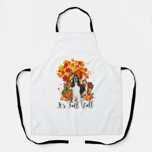 Delantal Es Fall Y'all Springer Spaniel Dog Halloween Tha