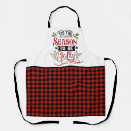 Delantal Es la temporada de Navidad