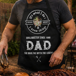 Delantal Es Lo Que Hago Fumo Carne Divertida Foto De Papá