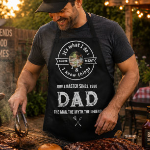Delantal Es Lo Que Hago Fumo Carne Divertida Foto De Papá