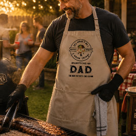 Delantal Es Lo Que Hago Fumo Carne Foto Divertida De Papá