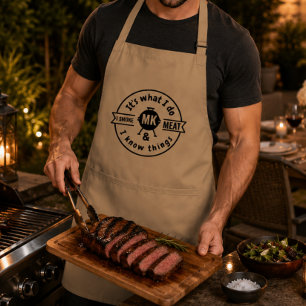 Delantal Es Lo Que Hago Fumo Carne Y Sé Cosas Divertidas