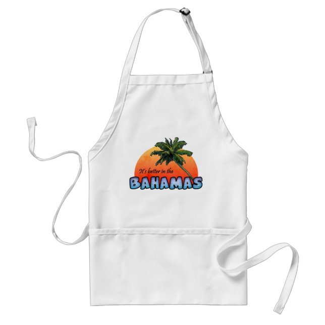Delantal Es mejor en las Bahamas (Frente)