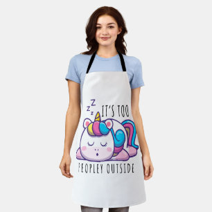 Delantal Es muy popular fuera de la introvertida de Unicorn