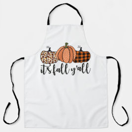 Delantal Es Otoño Chavales Calabazas