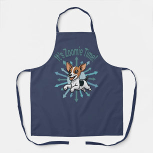 Delantal Es tiempo de Zoomie Rat Terrier