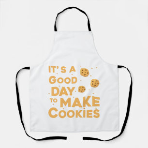 Delantal Es un buen día para hacer galletas para los panade