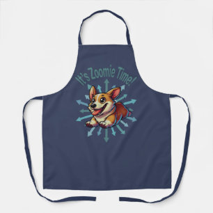 Delantal Es Zoomie Time Corgi