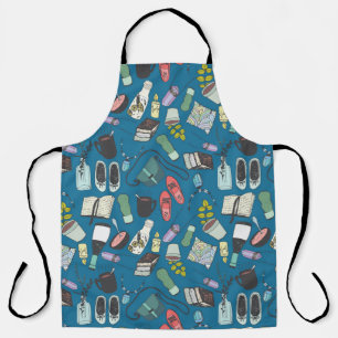 Delantal Esbozo de dibujos a mano ilustracion de moda