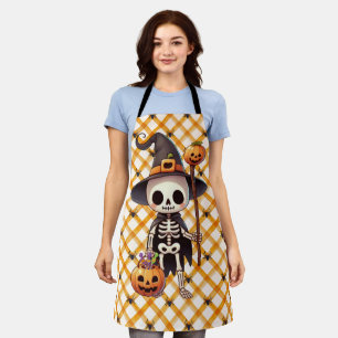 Delantal Esbozo de Halloween delicioso