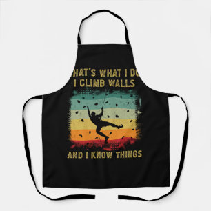 Delantal Escalo muros que conozco cosas que escalan rock vi