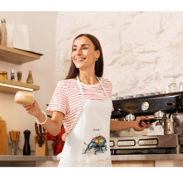 Delantal Escarabajo irlandés en acuarela, personalizado