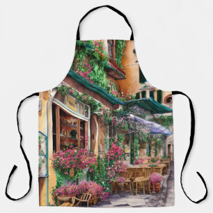 Delantal Escena callejera italiana Ephemera serie de diseño