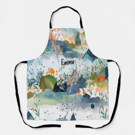 Delantal Escena de la naturaleza de Apron de impresión comp