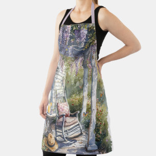 Delantal Escena de la silla Roca de Puch Wisteria