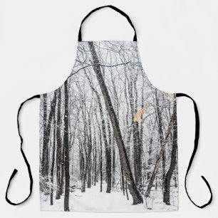 Delantal Escena de nieve en Woodland Michigan