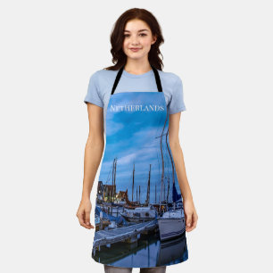 Delantal Escena tradicional de la noche de pescadores.