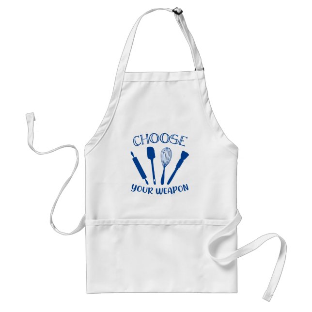 Delantal Escoge tu arma graciosa que hace que el Apron adul (Frente)