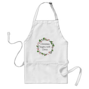 Delantal Escritura de Navidades cristianos