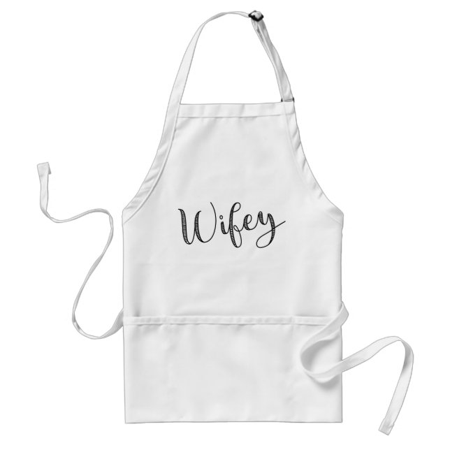 Delantal Escritura moderna Wifey (Frente)