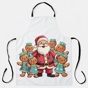 Delantal Escuadrón de Enfermería de Santa Claus Gingerbread
