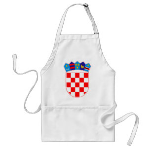 Delantal Escudo de armas de Croacia, emblema croata,
