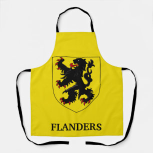 Delantal Escudo de Armas de Flandes León Heráldico