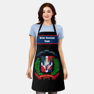 Delantal Escudo de armas de la República Dominicana