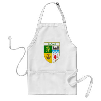 Delantal Escudo de armas de McNeil/escudo de la familia