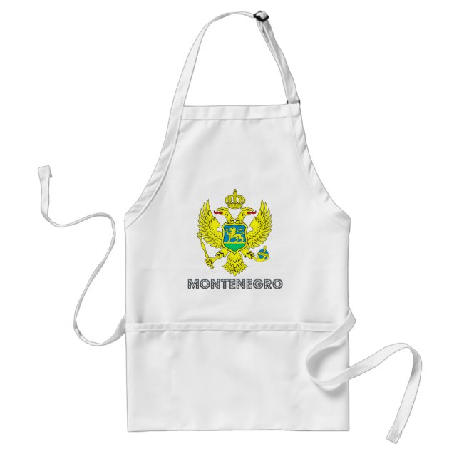 Delantal Escudo de armas de Montenegro (Frente)