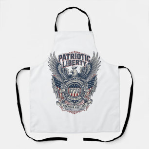 Delantal Escudo de batalla patriótico 1776 Símbolo inspirad