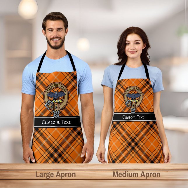 Delantal Escudo de Halloween sobre Tartán Apron (Subido por el creador)