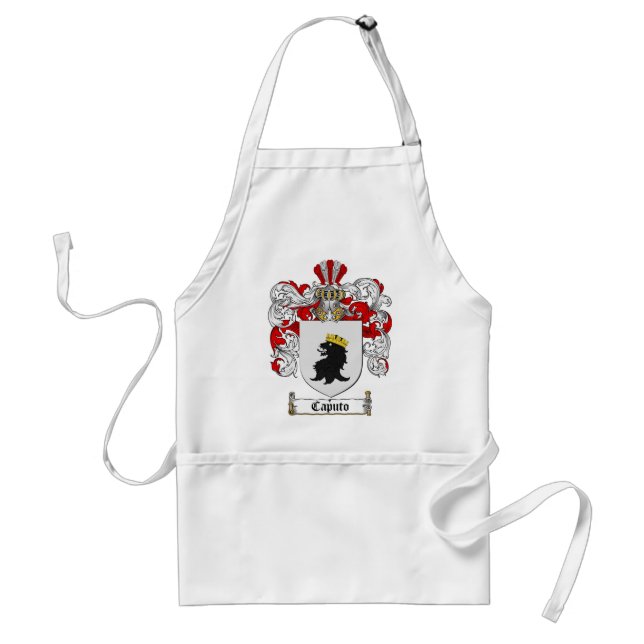 DELANTAL  ESCUDO DE LA FAMILIA DE CAPUTO - ESCUDO DE ARMAS (Frente)
