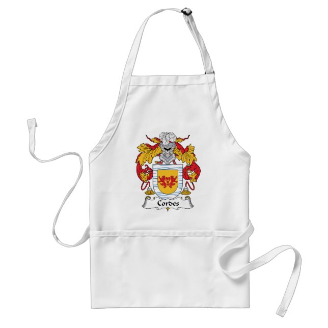 Delantal Escudo de la familia de Cordes (Frente)