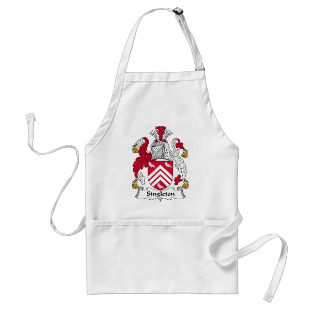 Delantal Escudo de la familia del Singleton (Frente)