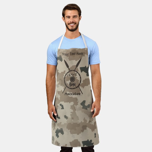 Delantal Escudo Macabee Y Láminas - Desierto (Gastado)