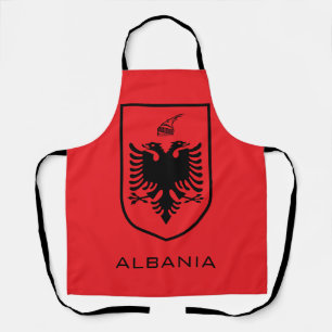 Delantal Escudo Nacional de Albania Patrimonio Tinta
