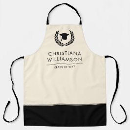 Delantal Escuela personalizada y graduación universitaria e