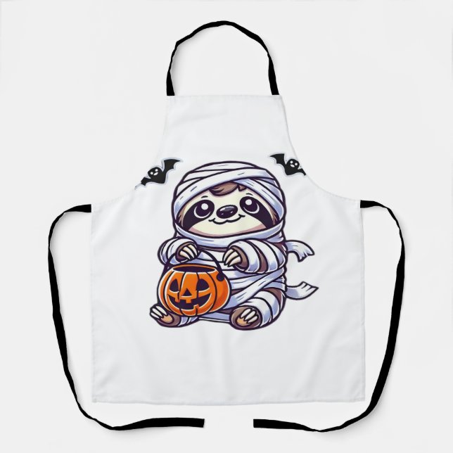 Delantal Eslogan Halloween Mamis Niños Mujeres Hombres Clás (Anverso)