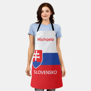Delantal Eslovaquia bandera eslovaca emblema Europa