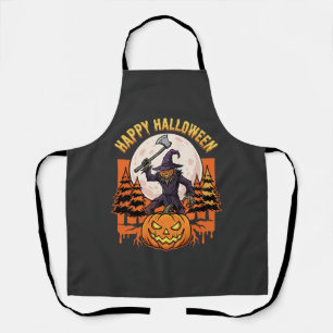 Delantal Espantapájaros Feliz Halloween Jack O Linterna Vec