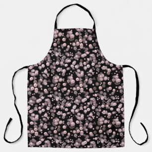 Delantal Esparcimiento de perlas rosas y blancas en velv ne