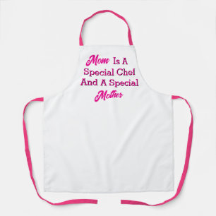 Delantal Especial Chef Especial Madre Cocina Blanca