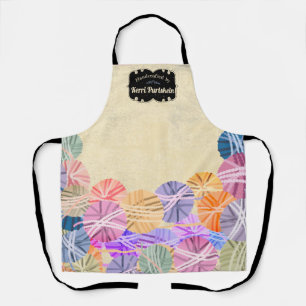 Delantal Espectáculo de artesanía de crochet de hilo colo