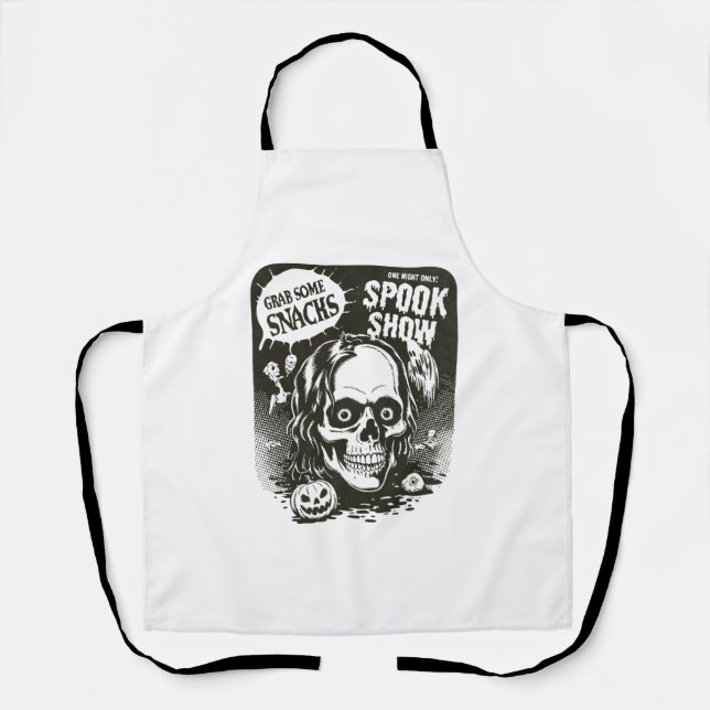 Delantal Espectáculo vintage de Halloween (Anverso)