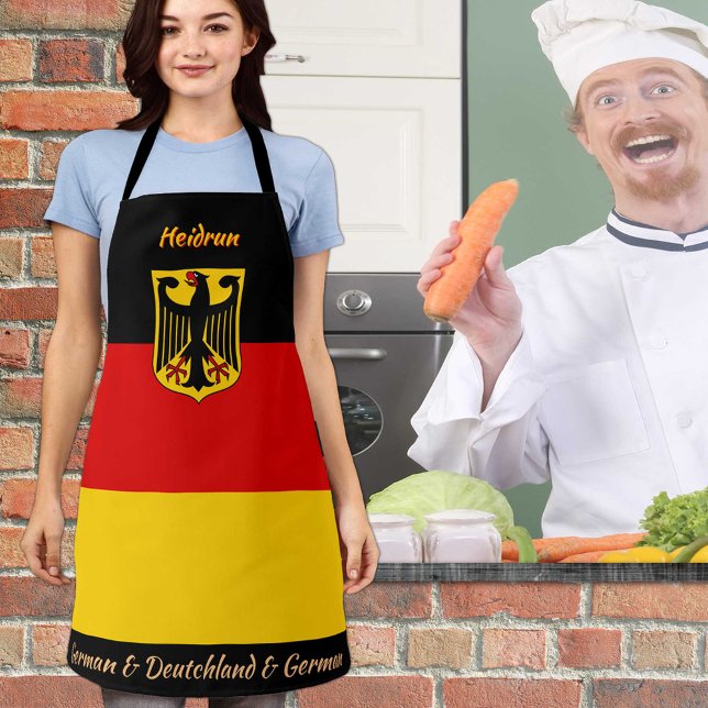 Delantal Espectro de bandera alemana, Deutch, cocina de che (Subido por el creador)