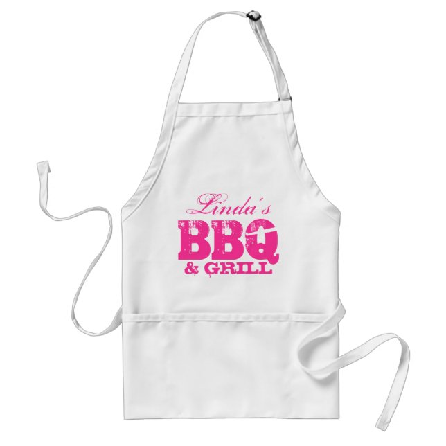 Delantal Espectro de barbacoa personalizado para mujeres (Frente)