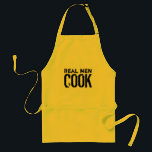 Delantal Espectro de ciego masculino | Cocina de hombres de<br><div class="desc">Espectro de ciego masculino | Los hombres de verdad cocinan. Cocina Guay y regalo de barbacoa para los hombres. Idea de regalo divertido para papá,  hermano,  tío,  abuelo,  etc. Letras con aspecto angustiado.</div>