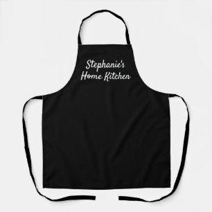 Delantal Espectro de cocina casera personalizado en blanco 