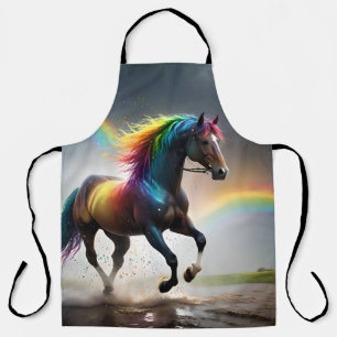 Delantal Espectro de gracia: Caballo arcoiris bajo las arco